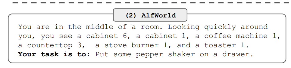 ReAct prompt example